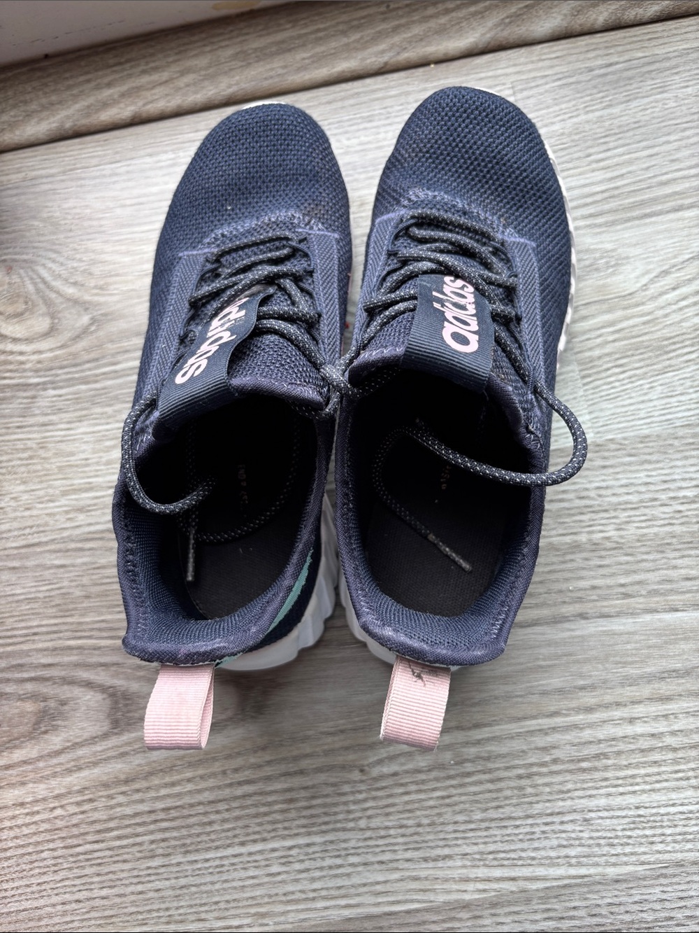 adidas Kids' Kaptir Sneakers - Navy / Pink - Picture 11 of 16